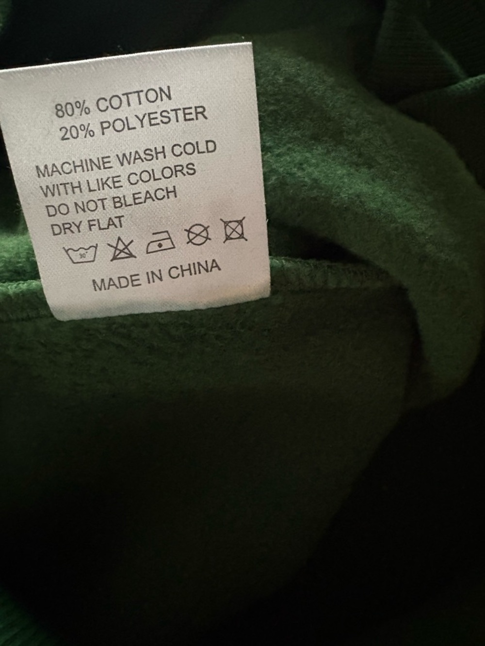 Parke Palms Green Mockneck Sweatshirt with White Collegiate Lettering - Picture 8 of 14